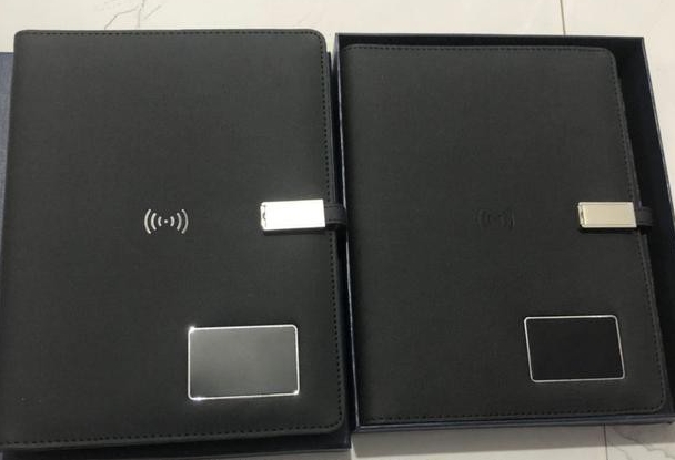 Wireless power bank notebook with Flashdrive moq10pcs Above