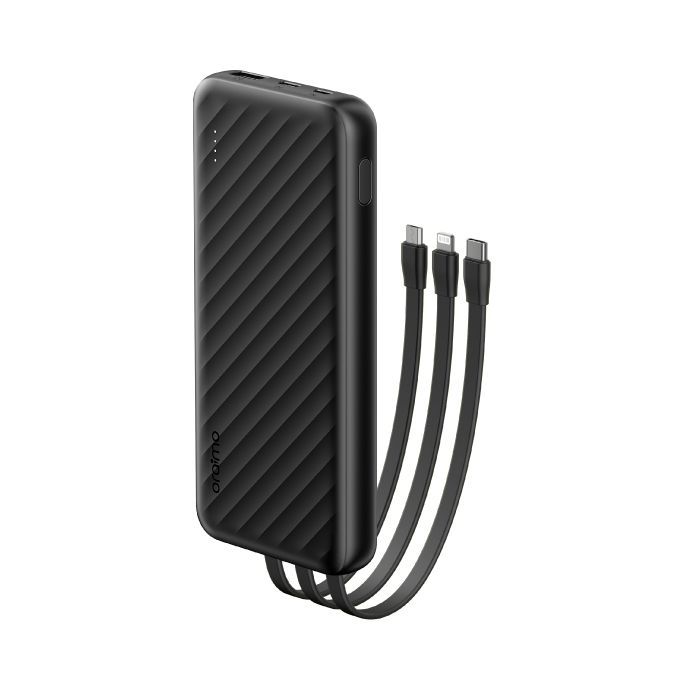 oraimo Slice Link 10000mAh 3 Built-in Charging Cables AniFast 12W Fast Charge Sl